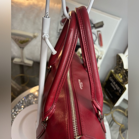 Coach 2012 RARE Legacy leather Archive black cherry Zip Top Handle Bag EUC - Picture 13 of 17